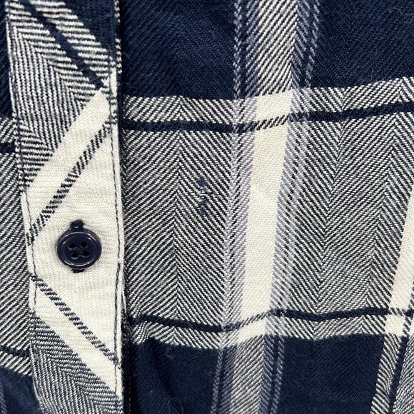 Rails Hunter Plaid Button Down - White/Navy/Fog - XS - Picture 5 of 11